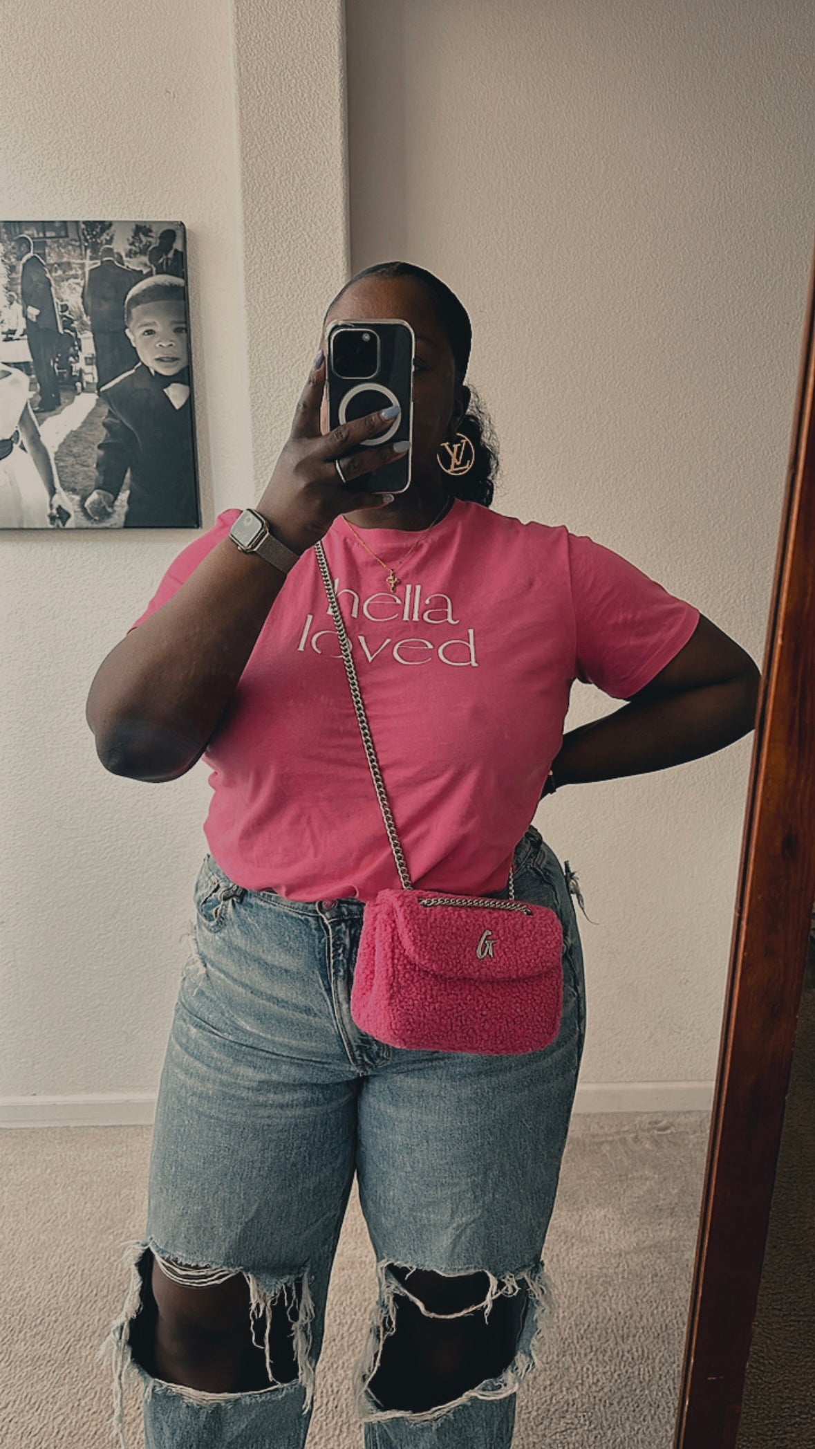 Hella Loved T-shirt - Pink