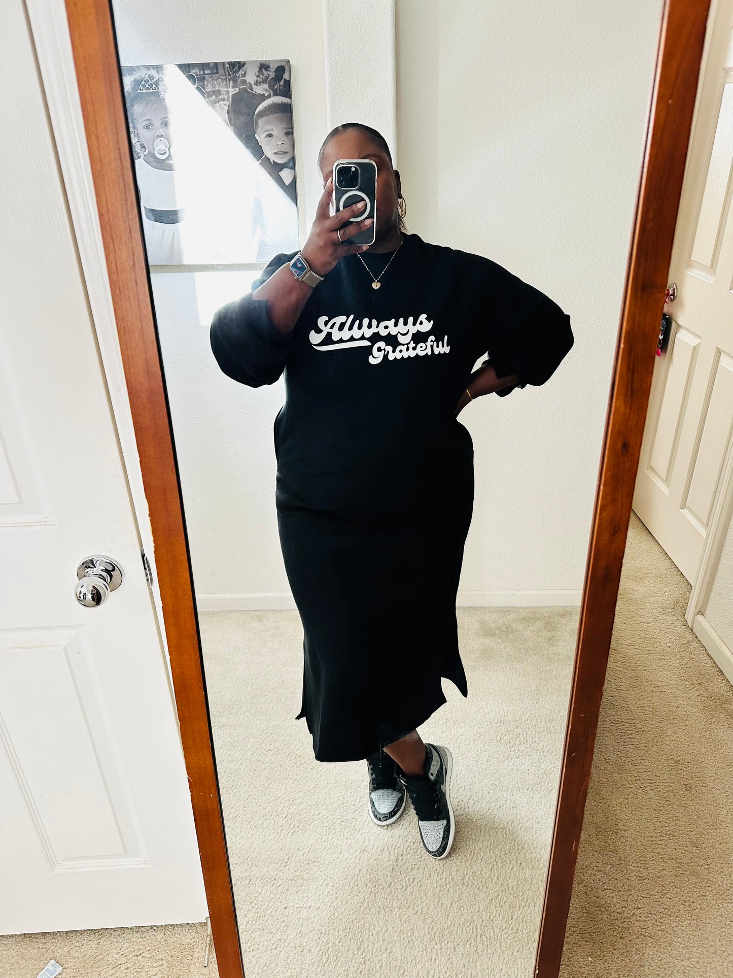 Always Grateful Sweater Dress