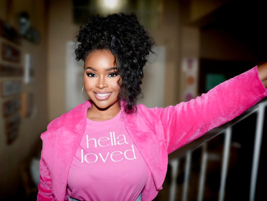 Hella Loved T-shirt - Pink