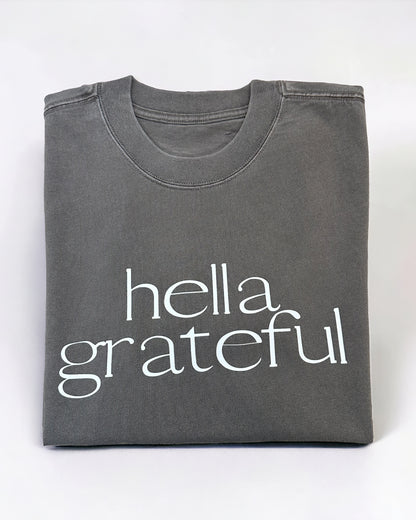 Hella Grateful T-shirt (Faded Grey)