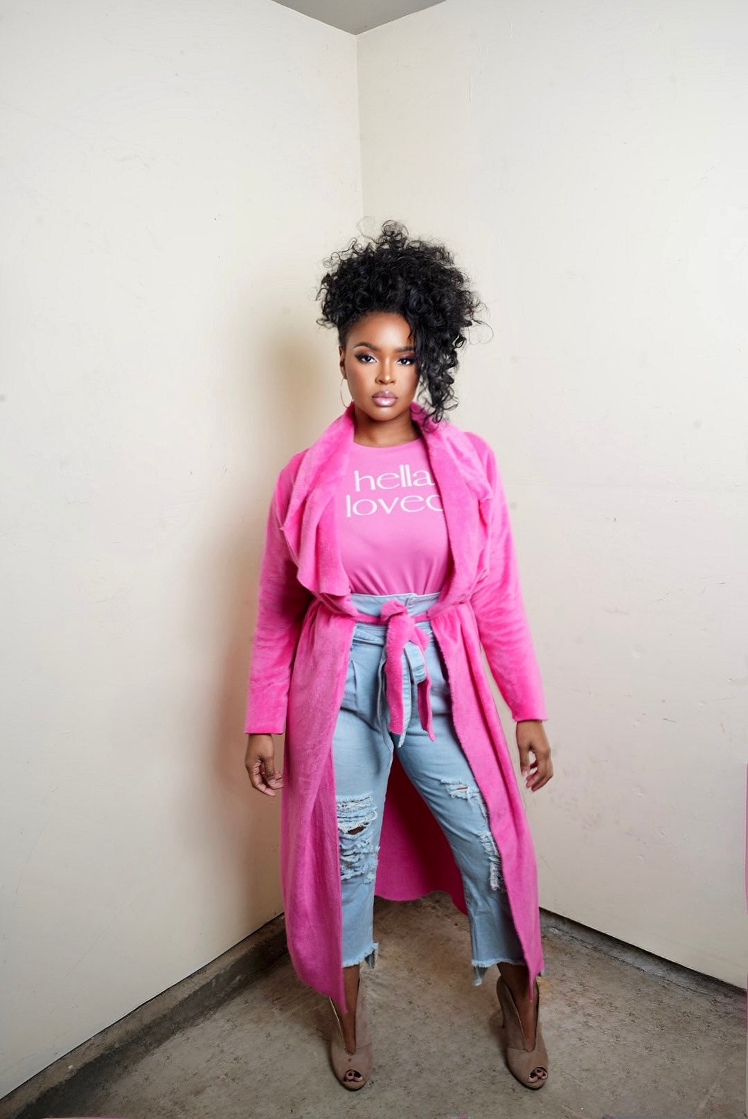 Hella Loved T-shirt - Pink