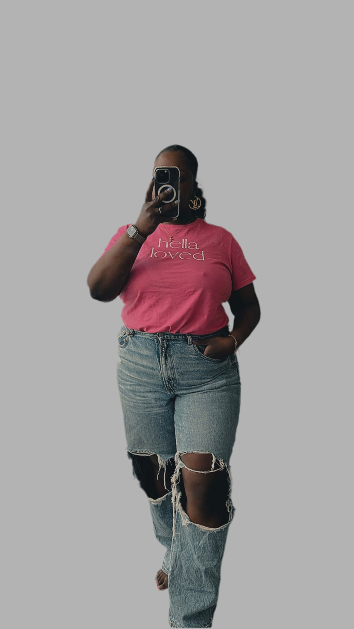 Hella Loved T-shirt - Pink