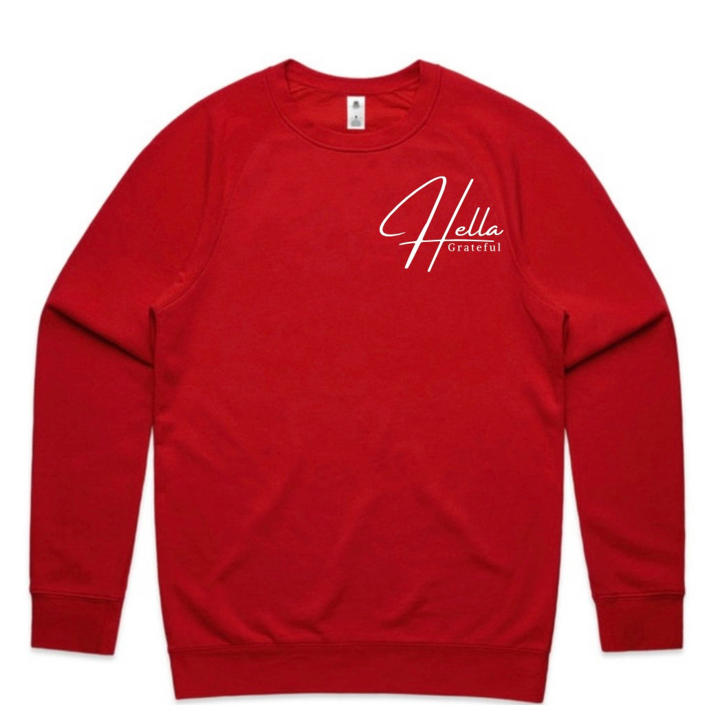 Hella Grateful Crewneck - Red
