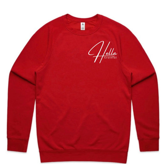 Hella Grateful Crewneck - Red