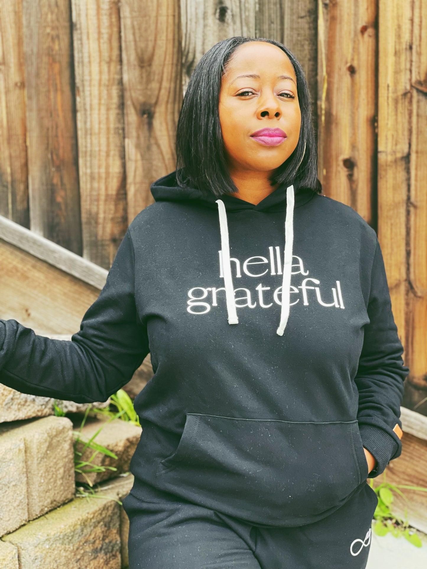 Hella Grateful Hoodie (Black)