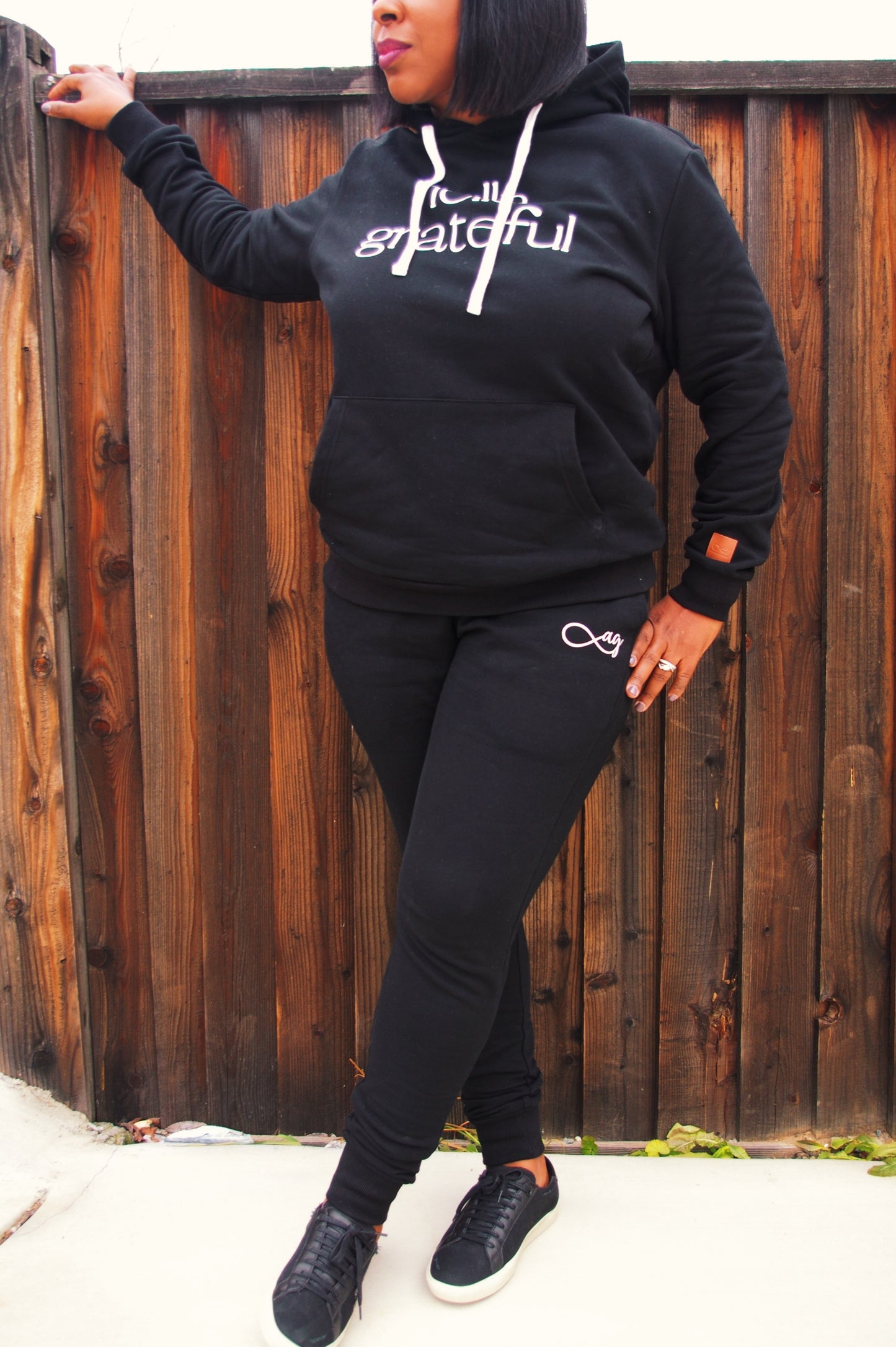 Hella Grateful Joggers (Black)