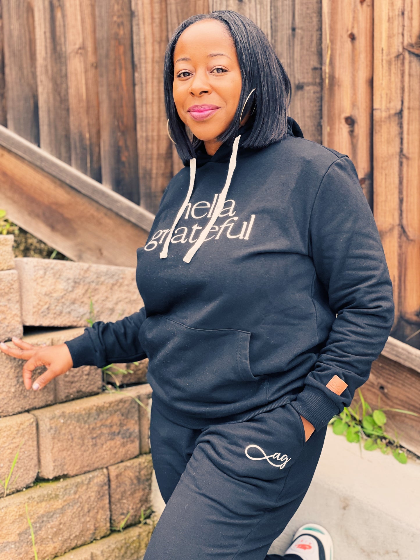 Hella Grateful Hoodie (Black)