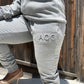 Grey Embossed Joggers